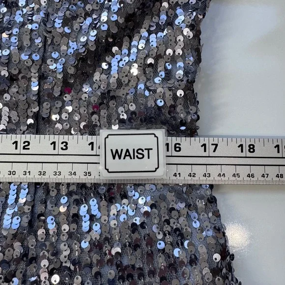 Sequin Halter Gown High Low Ruffle‎ Formal Dress Party Cocktail - Picture 5 of 11